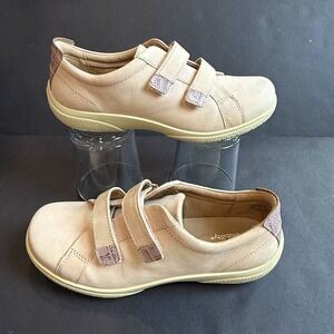 New Hotter Leather Walking Shoes Women US 7 EU 38 Leap II Strap Comfort Flat